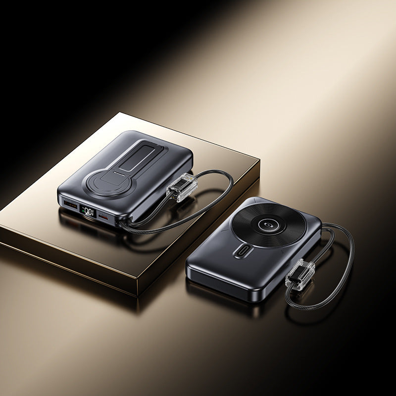 Portable power bank with integrated charging port and LCD display Stornfield