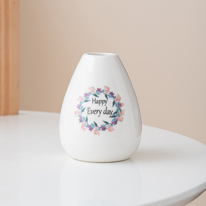 Inspirational Ceramic Bud Vase