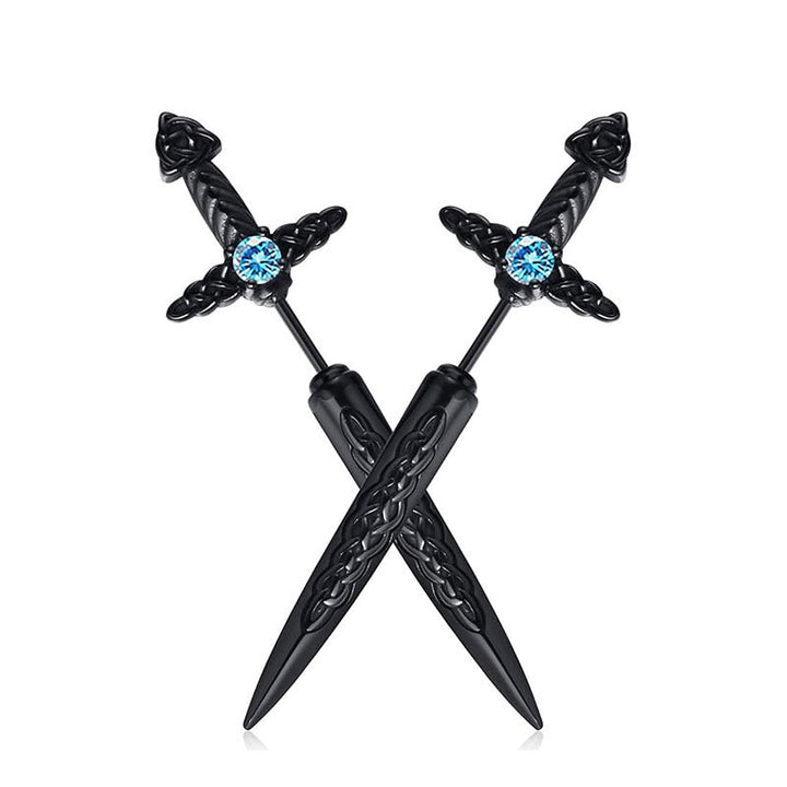 Gothic Sword-Shaped Earrings Stornfield