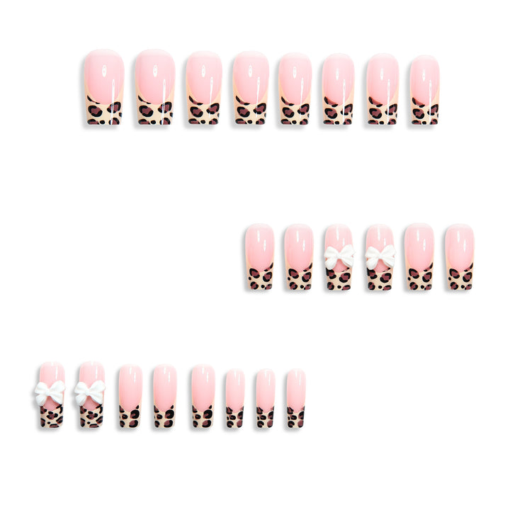 Artistic Leopard Print Press-On Nail Design Stornfield