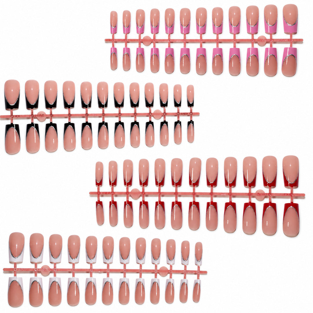 Premium Artificial Nail Set with Elegant Decoration Stornfield
