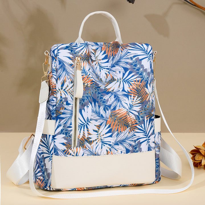 Floral Print Multi-Pocket Backpack Stornfield