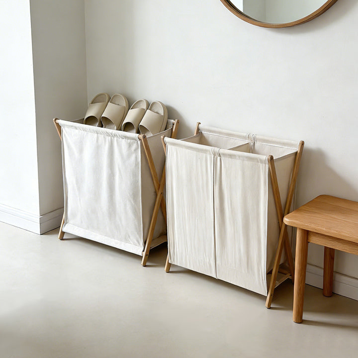 Modern laundry basket with folding frame Stornfield