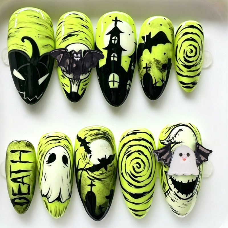 Halloween Artificial Nail Set with Creepy Designs Stornfield