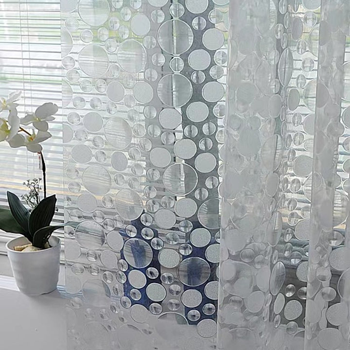 Modern Transparent Polka Dot Shower Curtain Stornfield