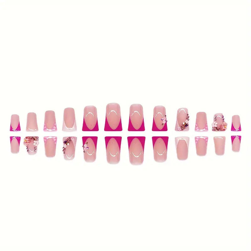 Floral-Embellished Stiletto Press-On Nails Stornfield