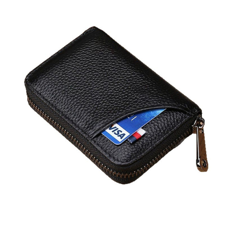 Premium Leather Zippered Cardholder