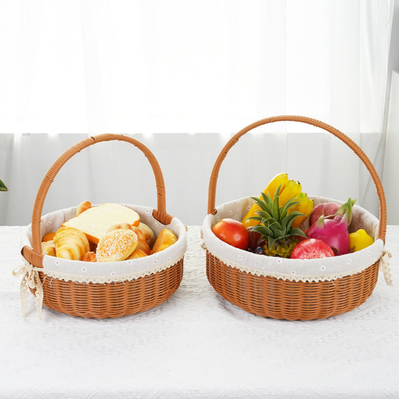 Decorative Round Woven Basket Stornfield