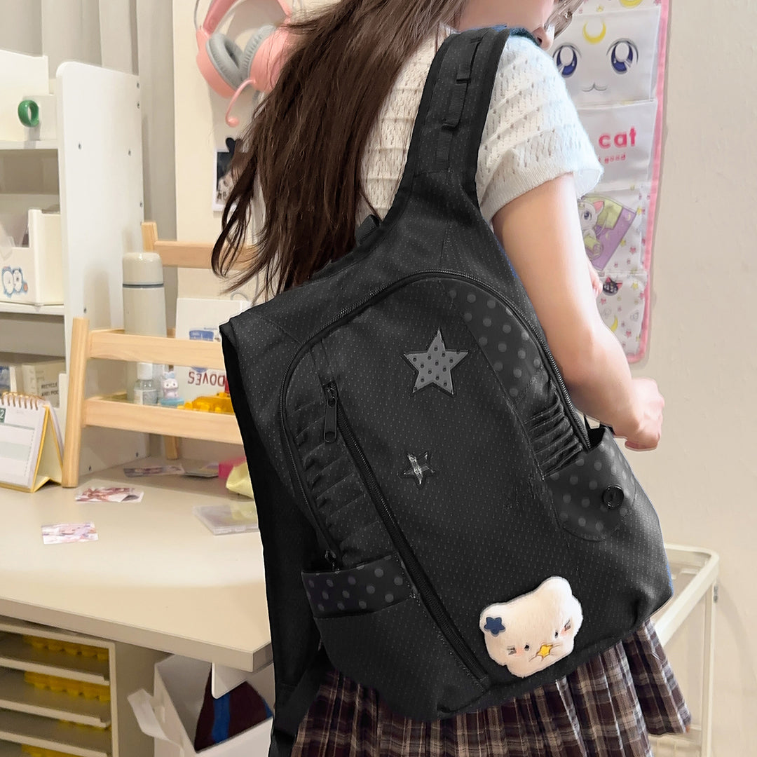 Fun Star-Embellished Casual Backpack Stornfield
