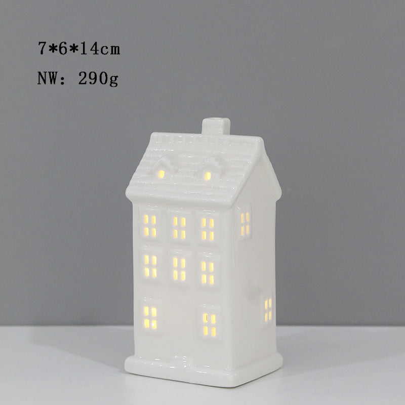 Ceramic House-Shaped Tea Light Holder Stornfeild