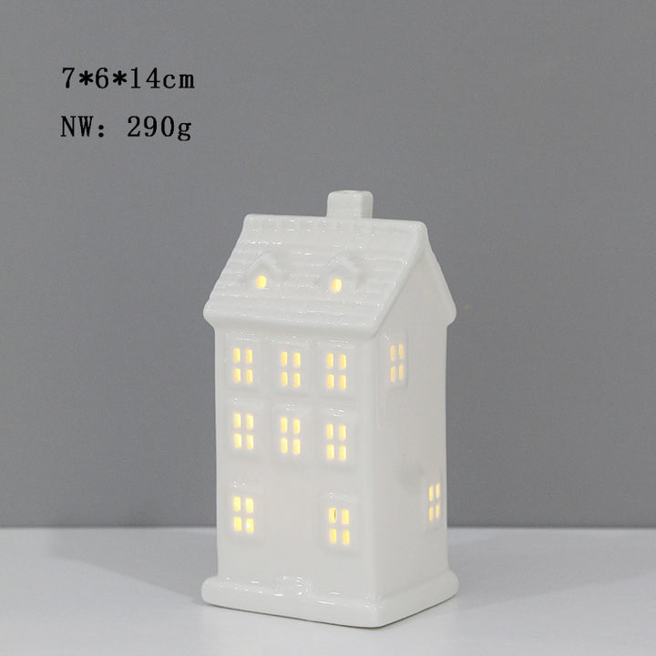 Ceramic House-Shaped Tea Light Holder Stornfeild