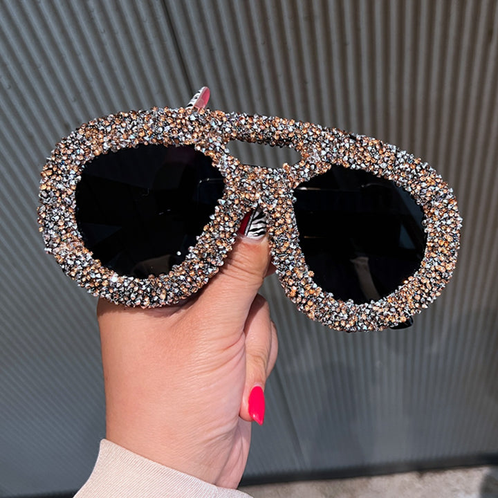 Women's Glittering Glamour Sunglasses with Unique Crystal Frame Stornfield