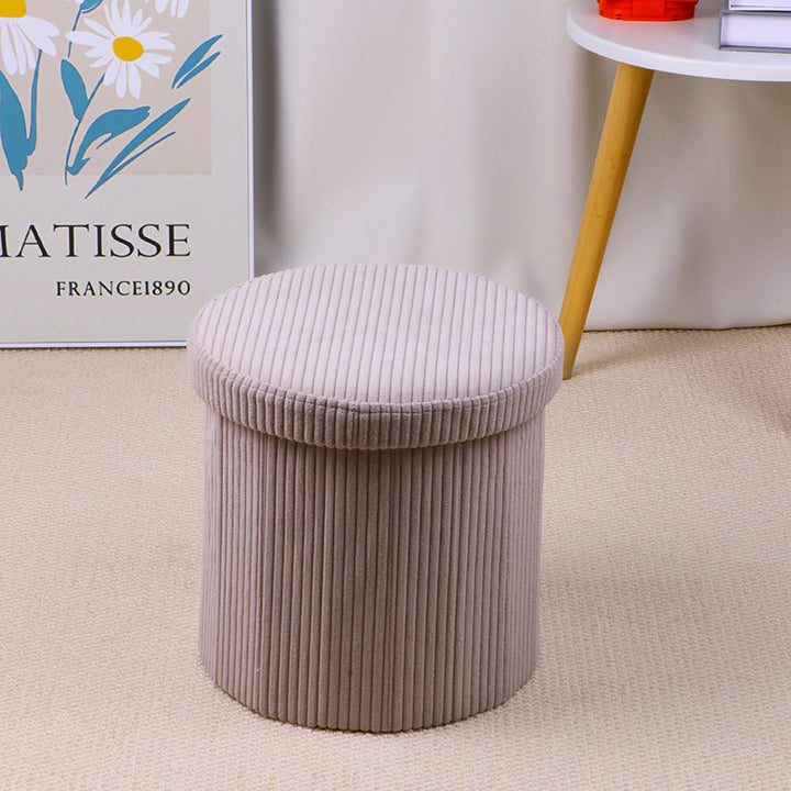 Elegant Upholstered Storage Stool Stornfield