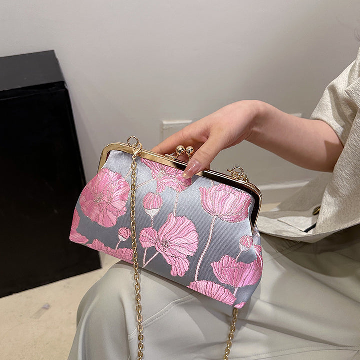 Decorative Floral Clutch