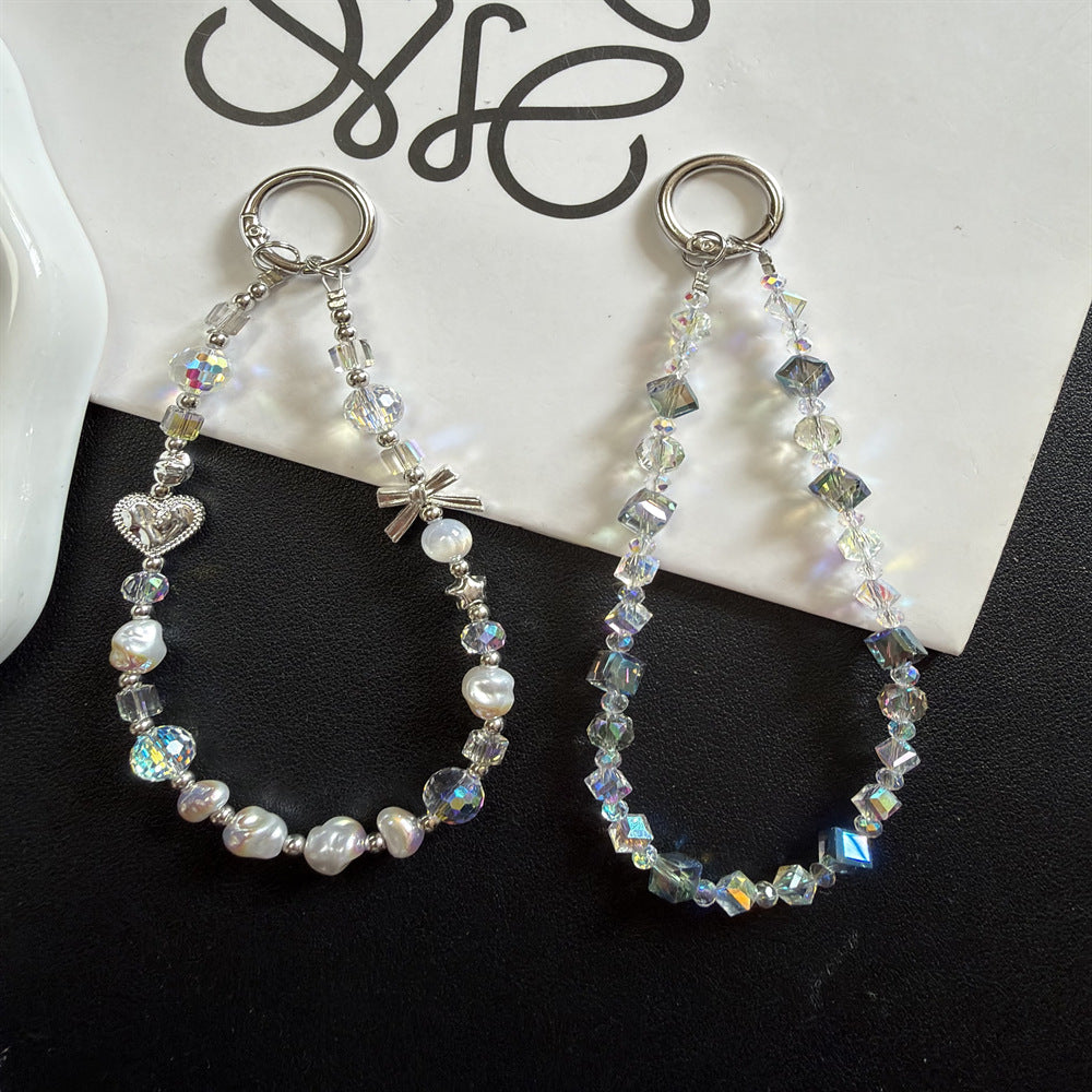 Heart-Shaped Beaded Keychain Stornfield