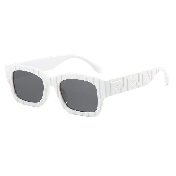 Women's fashionable square sunglasses with textured frame and UV protection Stornfield