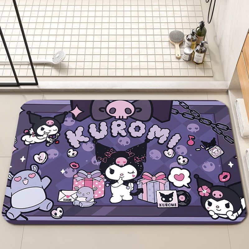 Playful Character-Themed Bath Mat