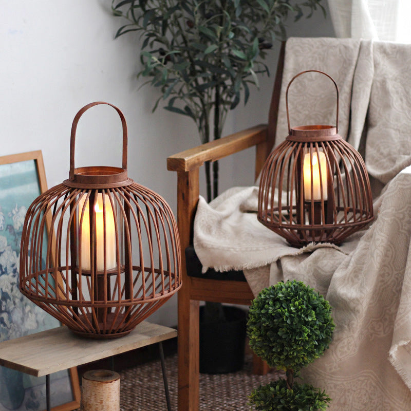 Decorative Rattan Lantern Stornfield