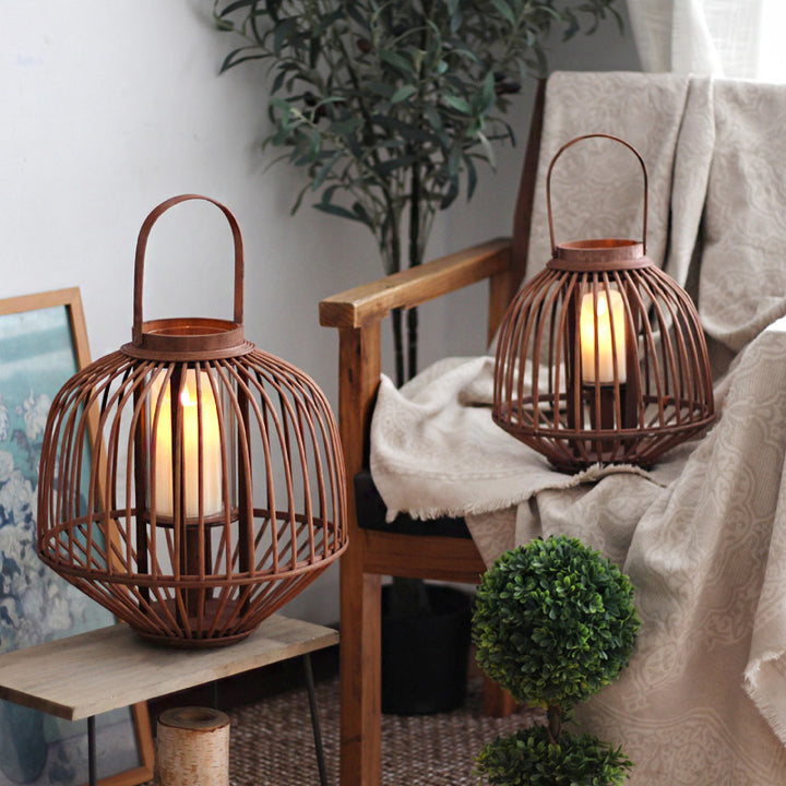 Decorative Rattan Lantern Stornfield