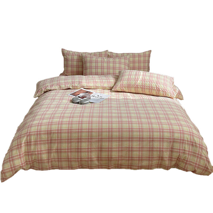 Striped Cotton Duvet Cover Set