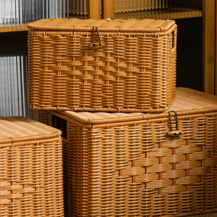 Rustic Woven Storage Chest Stornfield