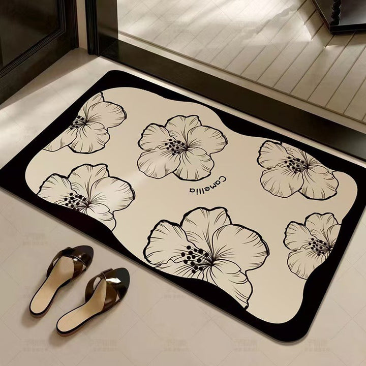 Decorative Floral Phrase Entrance Mat