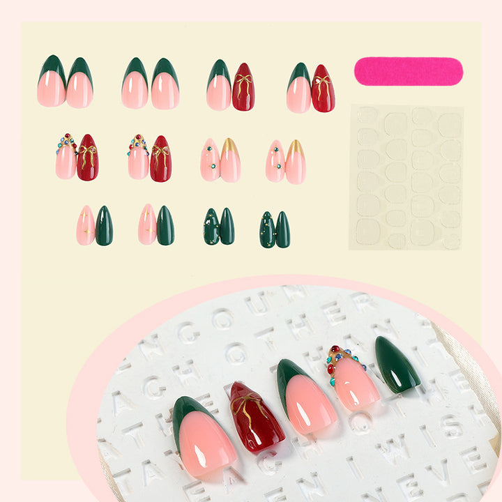 Creative nail art set with festive designs Stornfield