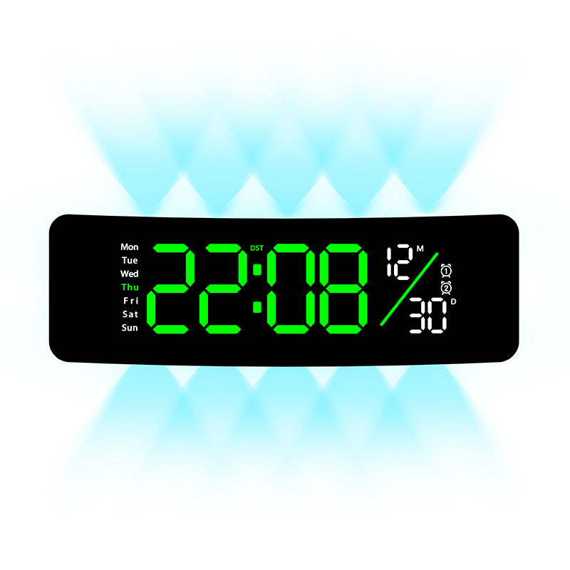 Digital display alarm clock with weekday display and temperature Stornfield