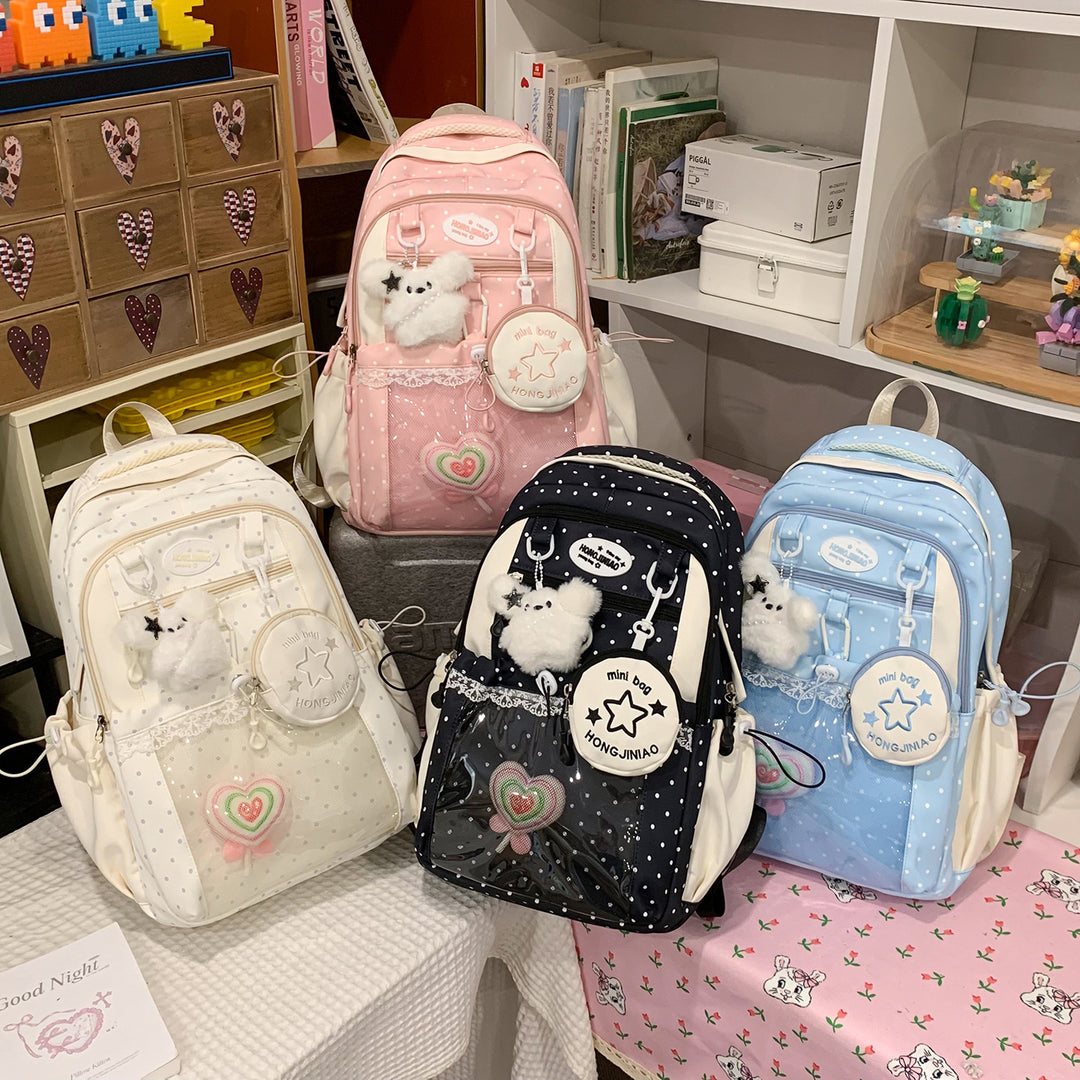 Charming Polka Dot Backpack Stornfield