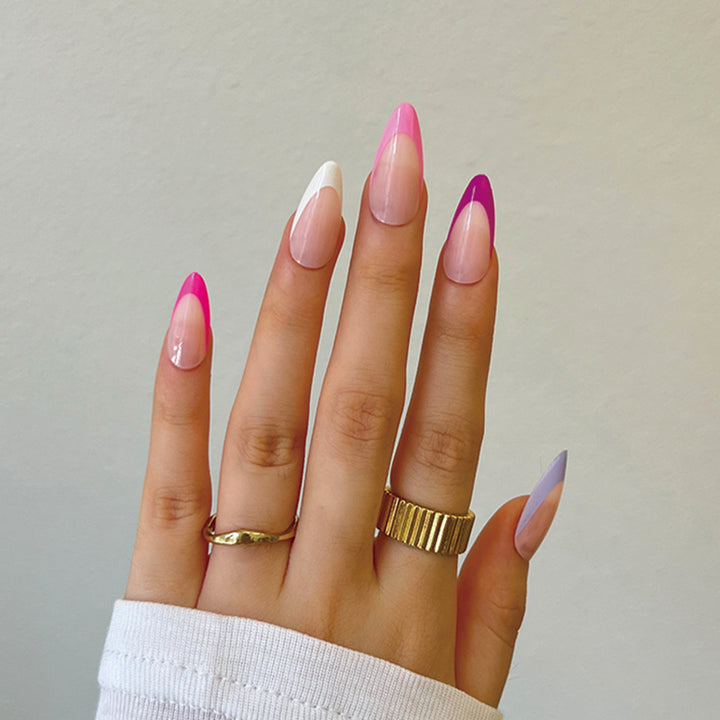 Artful Nail Tips with Creative Gradient Color Stornfield
