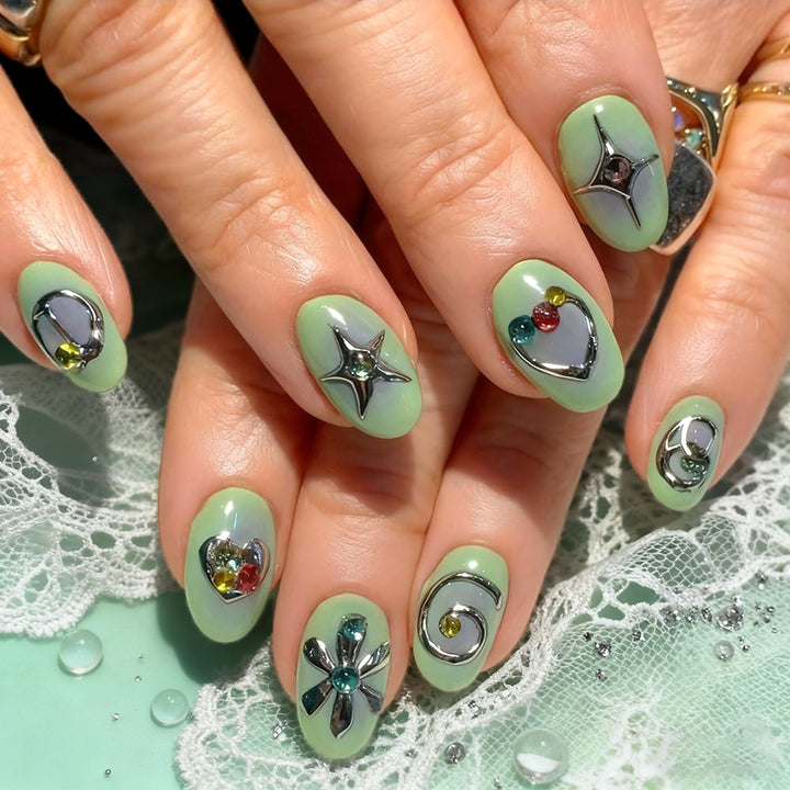 Artistic Embellished Nail Art Stornfield