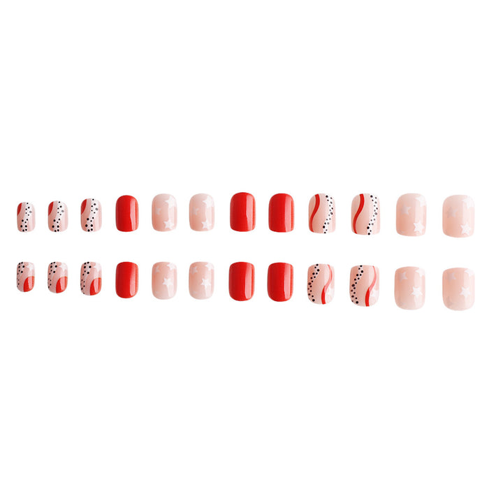 Patriotic Themed Press-On Nail Art Set Stornfield