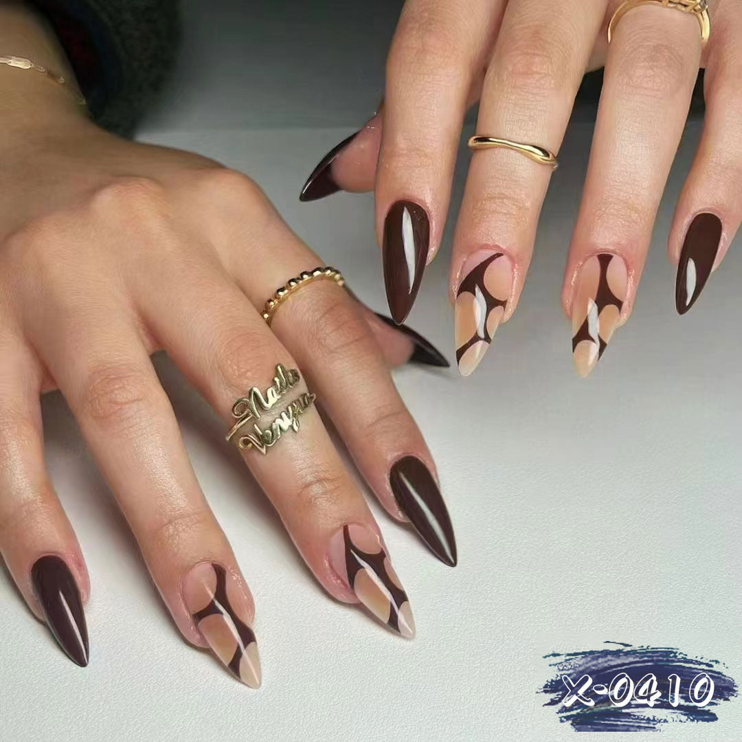 Artistic Almond-Shaped Nail Art Kit