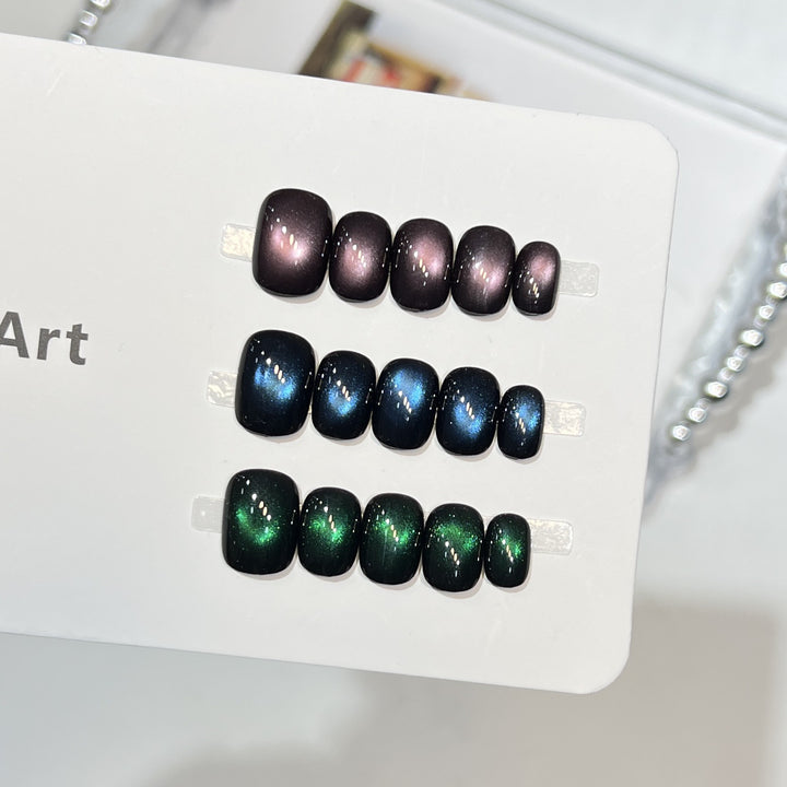 Galaxy Effect Press-On Nail Set Stornfield