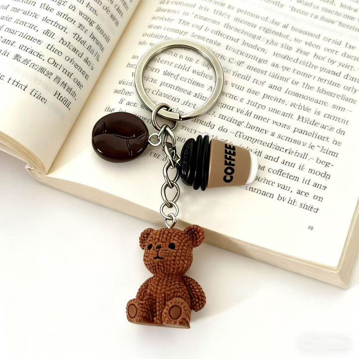 Playful keychain with bears and drink Stornfield