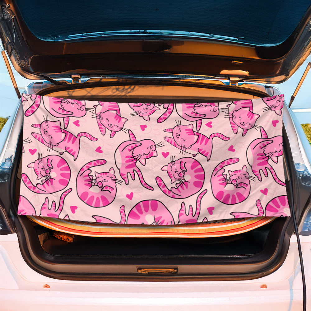 Multifunctional beach towel with cheerful fruit pattern Stornfield