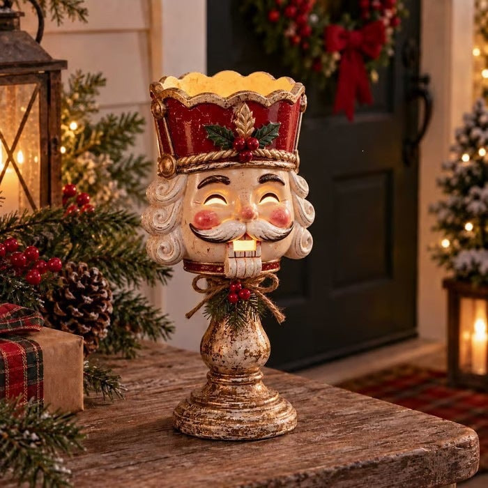Decorative Santa Claus Candle Holder Stornfield