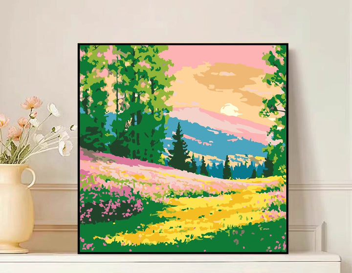 Scenic Mountain Landscape Canvas Art Stornfield