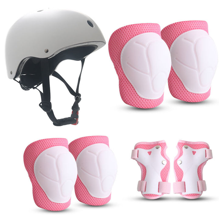 Children's Colorful Safety Helmet and Protective Gear Set Stornfield