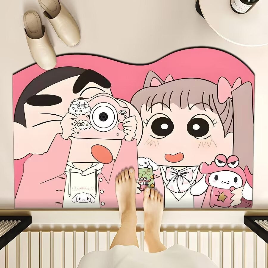 Playful Cartoon-Themed Floor Mat Stornfield