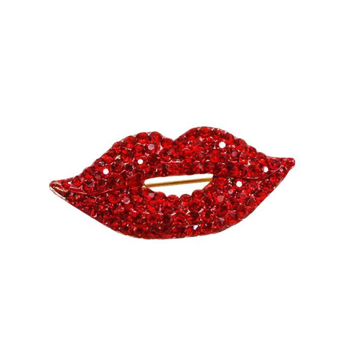 Glittering Lip Brooch Stornfield