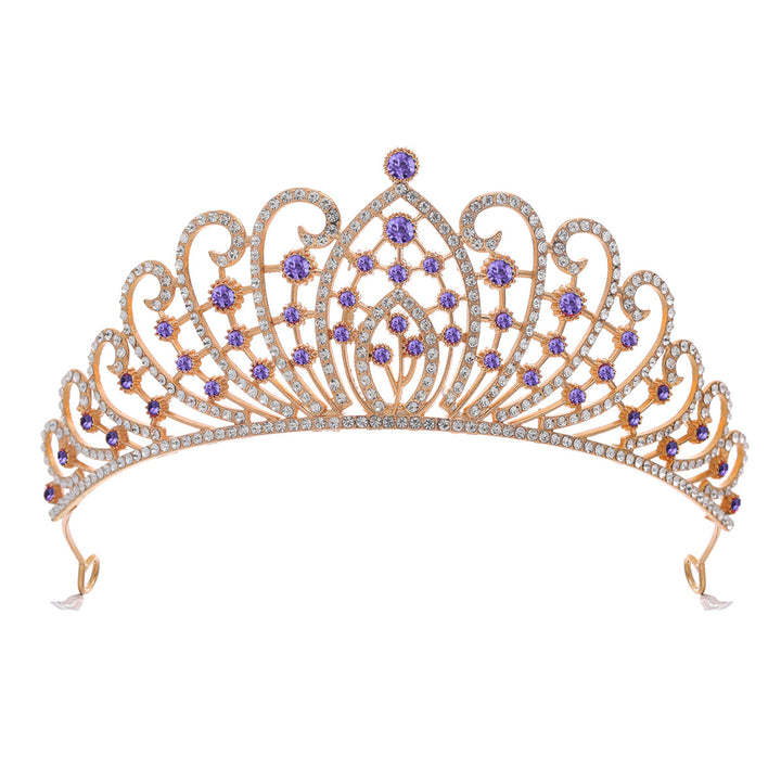 Ladies Elegant Rhinestone Tiara with Floral Details Stornfield