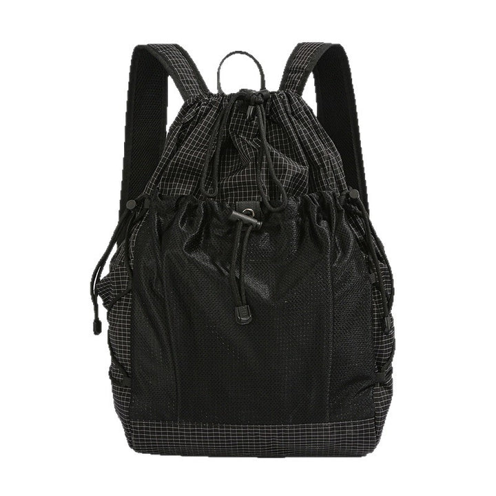 Versatile Mesh-Panel Drawstring Backpack Stornfield