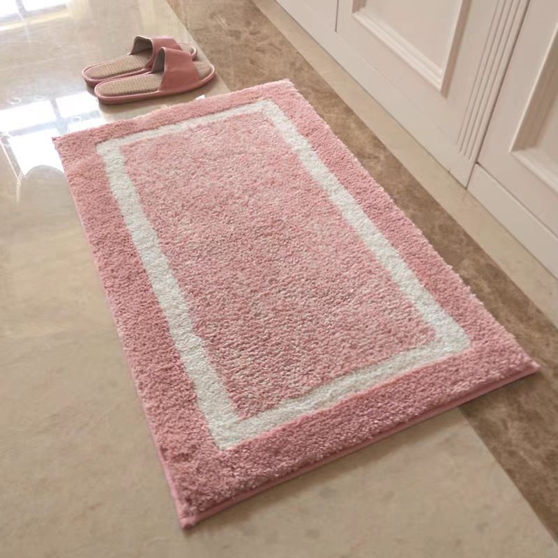 Plush Non-Slip Memory Foam Bath Mat with Cute Fish Pattern