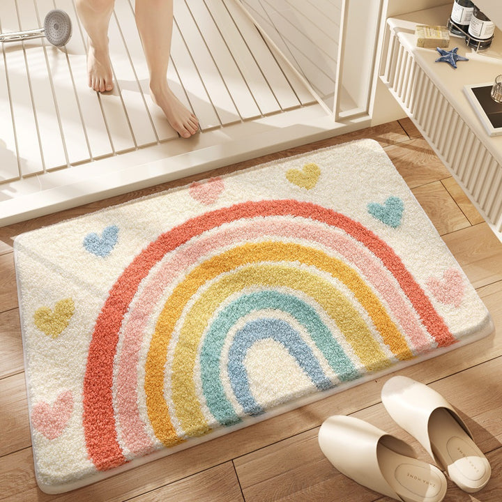 Shamrock-Themed Plush Bath Mat