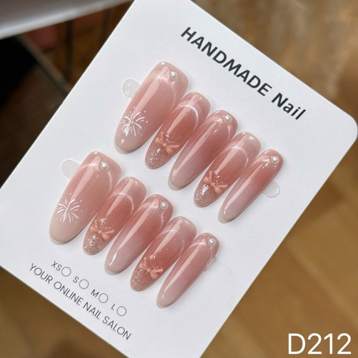 Handmade Decorative Press-On Nail Set