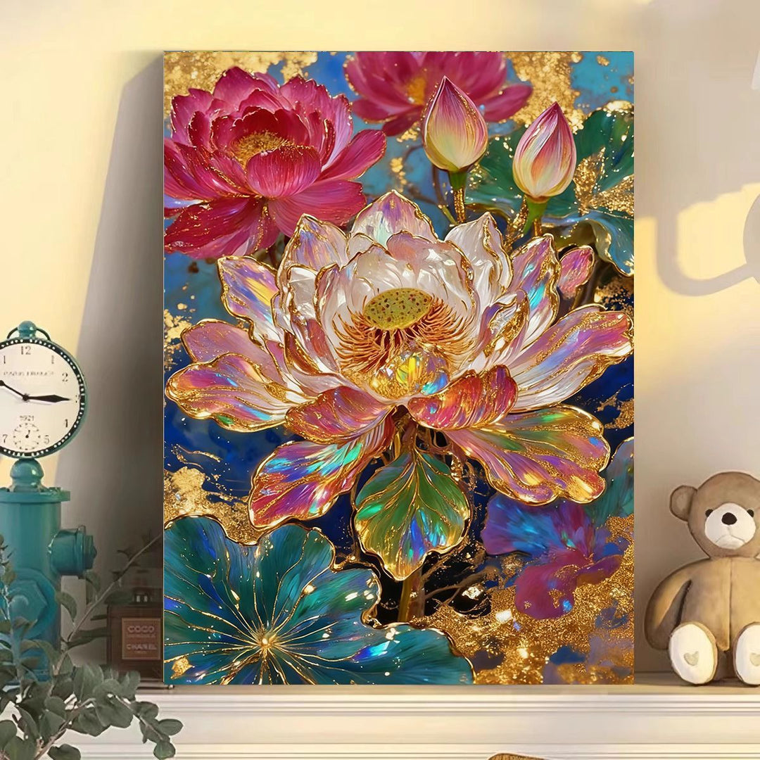 Luxurious Floral Abstract Canvas Wall Art Stornfield