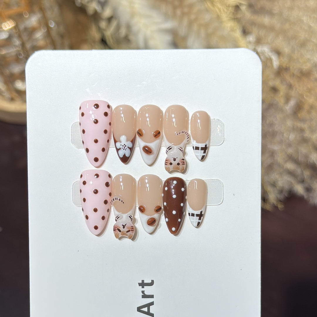 Whimsical Themed Press-On Nail Art Set Stornfield