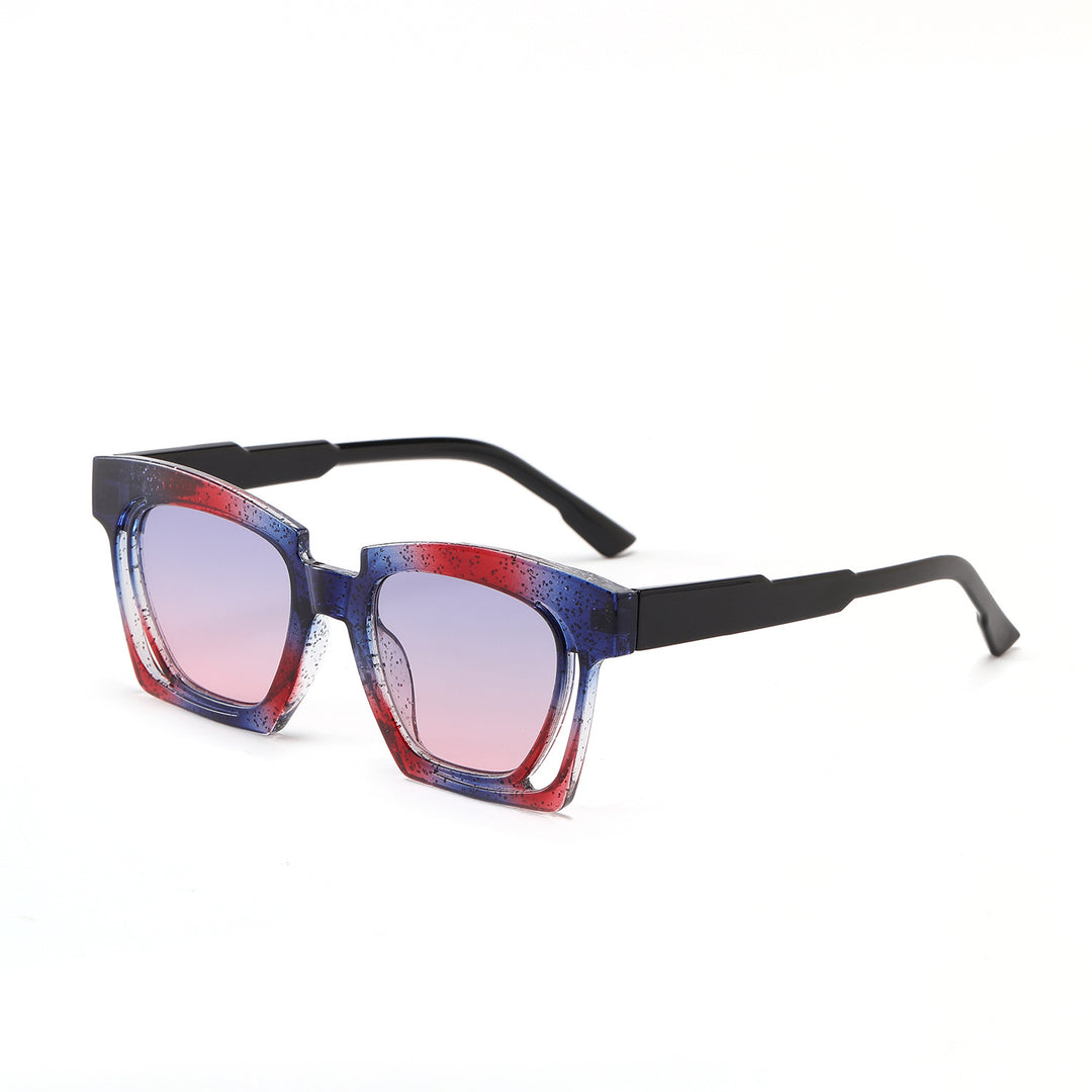 Ladies trendy geometric sunglasses with stylish square frame Stornfield