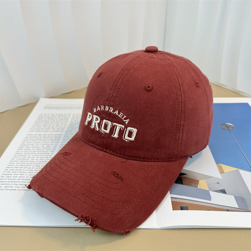 Men's Vintage-Inspired Distressed Baseball Cap Stornfield